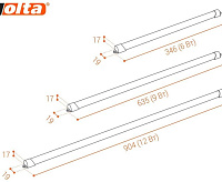 Светильник светодиодный WOLTA WT4W9W 9Вт 6500К 900 Лм белый IP65