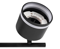 Светильник настенно-потолочный под лампу PCL 0703 3*GX53 BL черный IP20