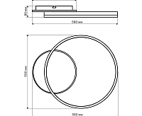 Люстра светодиодная ECLIPSE 64W 2700-6400K REV Ritter 52085 0