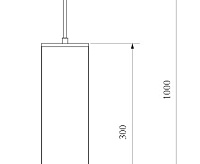 Подвесной LED светильник DLR035 12W 4200К белый матовый сн/пр