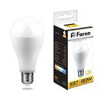 Лампа светодиодная 20W E27 2700K LB-98 шар (Feron)