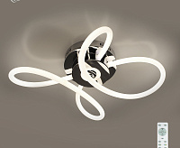 Люстра светодиодная "OMNIA" 30W OV-640/500/180-RC-CHROME/OPAL сн/пр