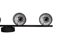 Светильник настенно-потолочный под лампу PCL 0704 4*GX53 BL черный IP20