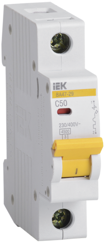 ВА47-29 C 1п 50А 4.5кА авт. выкл. ИЭК IEK MVA20-1-050-C