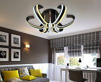 Люстра светодиодная FL140/6CF 132W (ПДУ РАДИО)