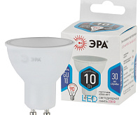 Лампа светодиодная 10W GU10 4000К ЭРА