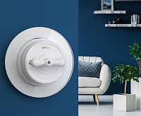 Веркель Рамка на 1 пост (белый/стекло) W0015101