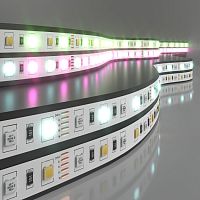 Лента светодиодная 24V 14,4W 60Led 5050+5050 IP20 MIX RGB/холодный белый, 5м
