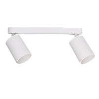 Светильник настенно-потолочный под лампу 2*GU10 WH белый IP20