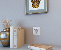 Веркель Рамка на 1 пост (белый) Hammer W0012401