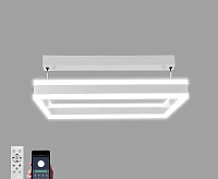 Люстра светодиодная "STELLA" 100W S-APP-500x500x1200-WHITE/WHITE-220-IP20