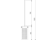 Подвесной светильник 1636/1 хром