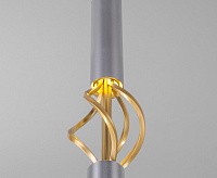 Подвесной светильник 50191/1 LED матовое серебро/ золото сн/пр