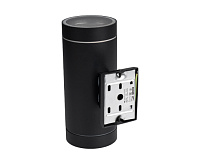 Настенный светильник PWL 20590 2*GX53 BL черный IP65 JAZZway