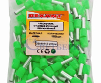 Наконечник штырьевой втулочный изолированный (НШВИ F-12mm) 6мм зеленый 08-0823