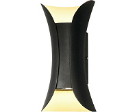 Настенный светодиодный светильник NUOVO 3000К IP54 черный düwi 24338 0