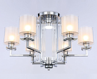 Люстра TR4418 CH/CL/FR хром/прозрачный/белый матовый Е27*6