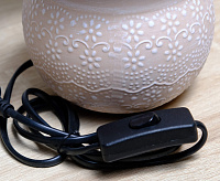 Настольная лампа ALFA 1xE14 R-125x150x265-BEIGE/BEIGE-220-IP20