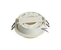 Светильник встраиваемый GX53 DL507 15W белый/золото, круг