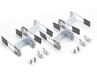 Профиль алюм встраив с крепежами серебро CAB255 (51*35*2000мм)