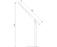 Настольный светодиодный светильник  Vara черный TL70990