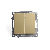Катрин Переключатель 2-кл золото GLS10-7107-08