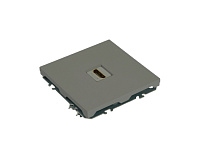 Эмили Розетка HDMI 2.0 Type A  платиново-серый, RST00-5118-10