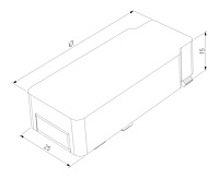 Slim Magnetic Ввод питания черный 85001/00