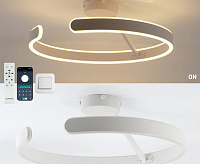 Люстра светодиодная "MADERA" 80W R-APP-500x170-WHITE/WHITE-220-IP20