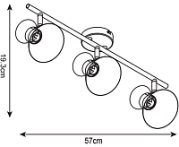 Спот Arte Lamp Baltimore A1406PL-3BK