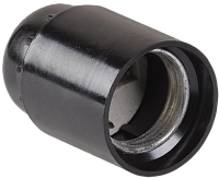 Патрон подвесной карболитовый, E27, черный (50 шт) Пкб27-04-К01, стикер на изделии EPK10-04-01-K01