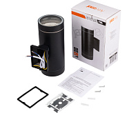 Настенный светильник PWL 20590 2*GX53 BL черный IP65 JAZZway