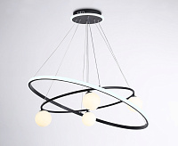 Светильник подвесной светодиодный FL66327/1+4BK черный 