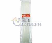 Хомут nylon 400 x 4,8 мм 100 шт белый  REXANT