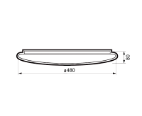 Накладной светильник PPB TUBES 60W 4000K D480*80 IP20 JAZZway