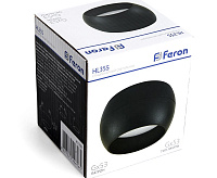 Светильник потолочный GX53 12W 230V черный HL355