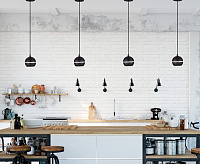 Подвесной LED светильник DLS023 9W черный сн/пр