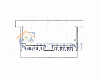 Профиль врезной алюминиевый 8832-2 REXANT, 2м сн/пр