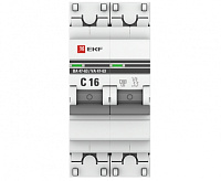 Автоматический выключатель EKF ВА 47-63 2P 4,5kA 16 А&nbsp;&nbsp; сн/пр