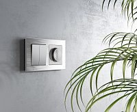 Переключатель Перекрестный Веркель&nbsp;&nbsp;2-кл (серебряный) W1123008