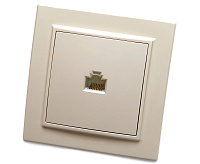 Эрна Розетка компьютерная RJ45 в сборе слоновая кость PST00-9007-02