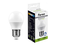 Лампа светодиодная диммируемая 11W E27 G45 4000K LB-751