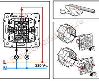 Valena ALLURE Выключатель 2-кл c лиц панелью антрацит 752915