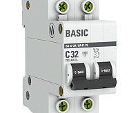 Автоматический выключатель EKF ВА 47-29  2P 4,5кА 32 А