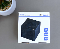 Настенный светодиодный светильник 2*3W 450Lm 3000K черный IP54 DH012