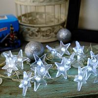 ULD-S0280-020\DTA WHITE IP20 Гирлянда свет-ная ЗВЕЗДОЧКИ, 2,8 м, прозрачный&nbsp;&nbsp;сн/пр