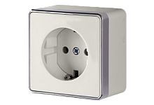 Веркель Розетка 1-ая с/з Gallant (слоновая кость) W5071003