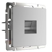 Веркель Розетка Ethernet RJ-45 (серебряный) WL06-RJ-45 