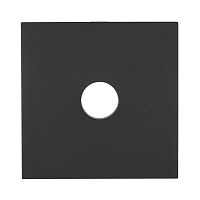 LK80 Накладка для розетки TV черный бархат 845108-1