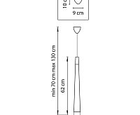 Подвесной светильник 807016 PUNTO ХРОМ/БЕЛЫЙ сн/пр